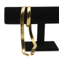 Shangjie OEM Flat Schlangenknochenkette Kupferkette Halskette Frauen Halskette Schmuck Gold Halsketten